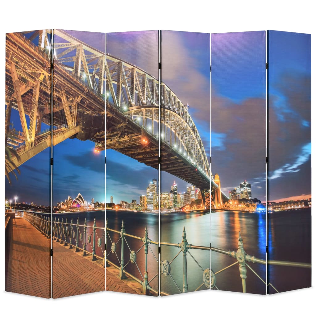 Cloison de séparation pliable 228×170 cm Pont Sydney Harbour