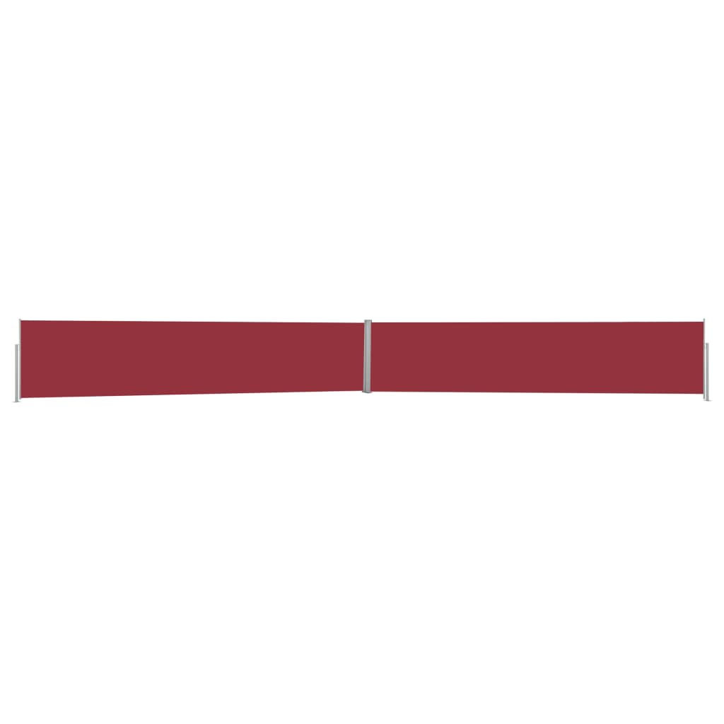 Paravent extérieur rétractable de patio 140×1200 cm Rouge